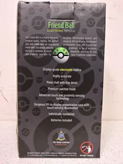 Pokemon Die-Cast Friend Ball Replica The Wand Figure Blue Pokeball NEW - Image 2