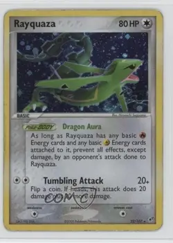 Rayquaza (Holo) Pokemon EX Deoxys #22 2005 - Image 1