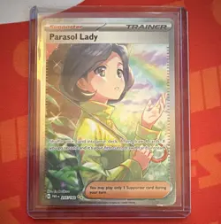 Parasol Lady 255/182 Special Illustration Rare SIR Pokemon Paradox Rift - NM/M - Image 1