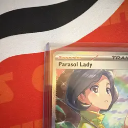 Parasol Lady 255/182 Special Illustration Rare SIR Pokemon Paradox Rift - NM/M - Image 5