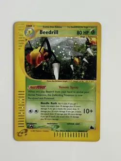 Pokemon TCG Beedrill H4/H32 Skyridge Holo E-Reader - Image 1