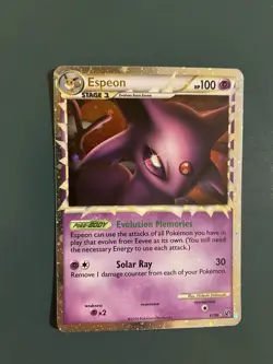 Pokemon TCG Umbreon Prime HS-Undaunted Card 86/90 Espeon Prime 81/90 NM - Image 1