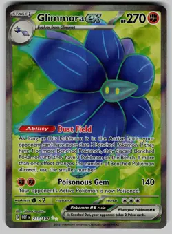 Glimmora ex 213/197 Ultra Rare Obsidian Flames Pokemon Near Mint - Image 1