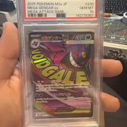2025 Pokemon Japanese Mega Gengar ex 230/193 Mega Attack Rare PSA 10 GEM MINT - Image 1