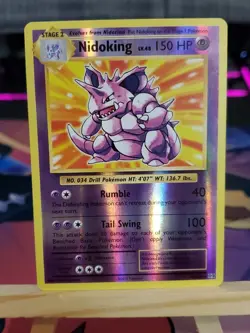 Pokemon TCG Nidoking XY: Evolutions Set 45/108 Reverse Holo Rare 2016 - Image 3