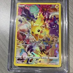 Pikachu Secret Rare Full Art 160/159 Crown Zenith Pokemon CGC 10 GEM MINT - Image 2