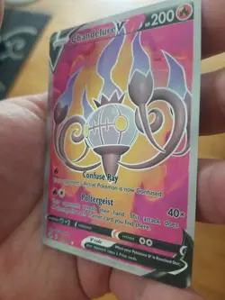 Chandelure V (Full Art) - 247/264 Ultra Rare Fusion Strike NM Pokemon TCG - Image 2