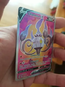 Chandelure V (Full Art) - 247/264 Ultra Rare Fusion Strike NM Pokemon TCG - Image 3