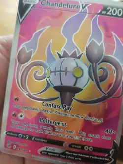 Chandelure V (Full Art) - 247/264 Ultra Rare Fusion Strike NM Pokemon TCG - Image 4