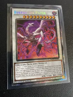 YuGiOh Rarity V 5 RA05-EN041 Bystial Dis Pater Starlight Rare - Image 1