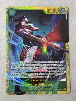Dracule Mihawk OP14-119 SEC The Azure Sea’s Seven One Piece NM - Image 1