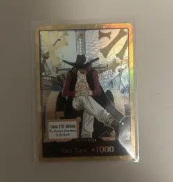 One Piece OP-14 Dracule Mihawk Gold Don!! Alt Art Foil Super Rare English - Image 1
