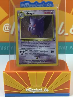 Gengar #5 Holo Rare Pokemon WoTC TCG 1999 Fossil Unlimited MP Moderately Played - Image 1