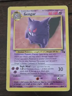 Gengar 20/62 Fossil Unlimited NON Holo Rare Pokemon Tcg 1999 WOTC HP - Image 1