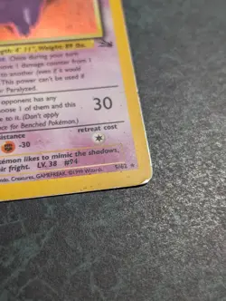 Pokemon TCG Gengar Fossil Holo Card 5/62 Unlimited Rare HP - Image 4
