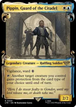 Pippin, Guard of the Citadel (Showcase Scrolls) -Foil Near Mint MTG - Image 1