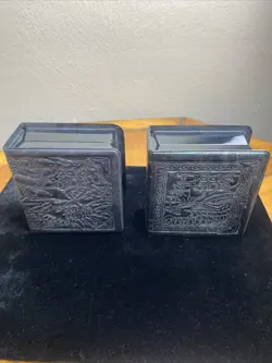 2x Ultra Pro Deck Binders (1995) Vintage faux-leather style Card Storage contain - Image 1