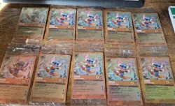 Disney Lorcana LOT of 10 Stitch - Carefree Snowboarder Promo Cards - Image 1
