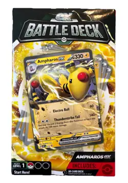 Pokemon Trading Cards - EX Battle Decks - AMPHAROS EX (60-Card Deck, Deck Box+) 820650852282 - Image 1