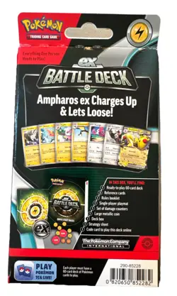 Pokemon Trading Cards - EX Battle Decks - AMPHAROS EX (60-Card Deck, Deck Box+) 820650852282 - Image 2