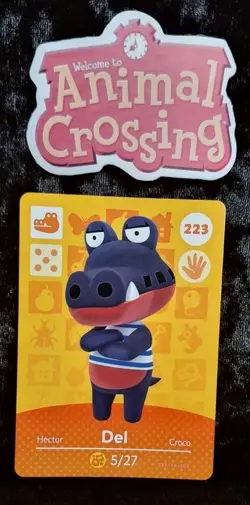 Animal Crossing Nintendo Amiibo Card Del #223 Regular Card Stock Authentic - Image 1