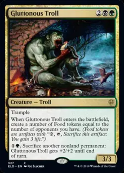 Gluttonous Troll - Near Mint MTG Throne of Eldraine - Image 1