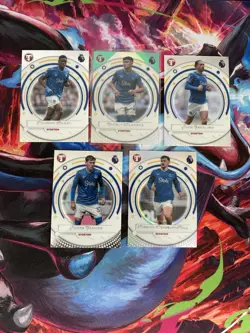 Everton 5 Card Bundle Premier League Pristine Base + Insert - Image 1