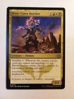 Bone-Cairn Butcher 0173 Mtg Magic The Gathering Regular Uncommon TDM NM - Image 1