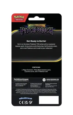 Pokemon TCG Mega Evolution Pitch Black Single Blister Pack Gengar Promo. - Image 2