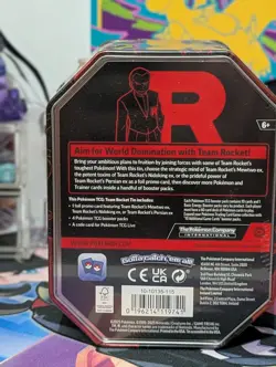 Pokemon TCG Team Rocket Tin – Team Rocket’s Nidoking ex – Factory Sealed 4 packs - Image 3