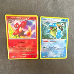 Pokemon TCG Charmeleon 48/132 & Blastoise 2/132 2-Card Lot English - Image 1