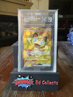 Pokemon Meowth ex #107/088 Nullifying Zero Ultra Rare TAG 10 3rd HIGHEST Gem - Image 1