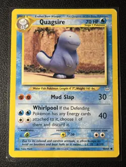 Quagsire 48/64 YUKA MORII Common Neo Revelation Pokemon Unlimited MP - Image 1