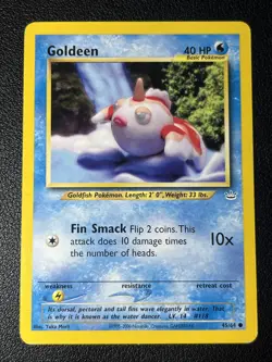 Pokemon Goldeen Neo Revelation 45/64 Unlimited NM Yuka Morii - Image 1