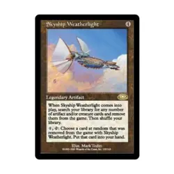 WOTC MtG Planeshift Skyship Weatherlight - Ver. 1 (R) (Foil) EX- - Image 1