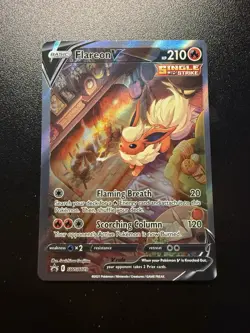 Pokemon TCG Flareon V SWSH179 Sword & Shield Promo Holo Promo English 210 - Image 1