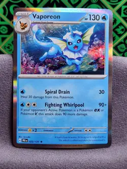 Vaporeon Holo English Pokemon TCG - Prismatic Evolutions - Image 1