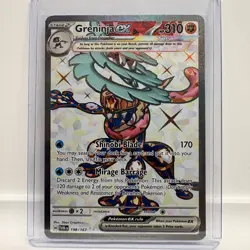 Greninja ex #198 Pokemon Twilight Masquerade w/ Stand Display - Image 2