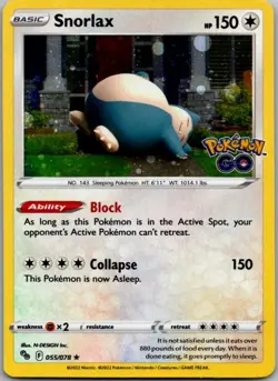 Snorlax (Cosmos Holo) Promo Holofoil Lightly Played MCAP 055/078 - Image 1
