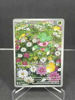 2026 Pokemon Fomantis #085 Pitch Black Illustration Rare Raw NM - Image 1