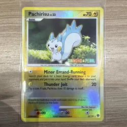 Pachirisu 35/130 Diamond & Pearl Holo Rare English 2007 70 HP Pokemon TCG - Image 1