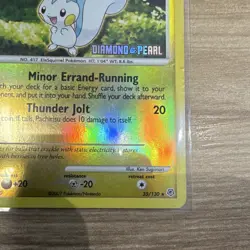 Pachirisu 35/130 Diamond & Pearl Holo Rare English 2007 70 HP Pokemon TCG - Image 4