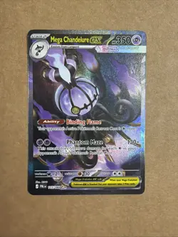 Mega Chandelure ex Pitch Black SIR 115/084 NM English Pokemon TCG - Image 1