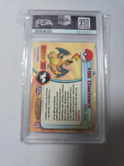 2000 TOPPS CHROME POKEMON T.V. #6 CHARIZARD PSA 9 - Image 2