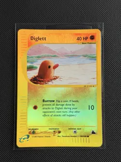2003 Pokemon Skyridge Diglett Reverse Holo 50/144 WOTC E‑Reader MP - Image 1