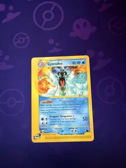 2003 Pokemon Skyridge Gyarados 11/144 Rare Non Holo e-Reader WOTC Played - Image 1