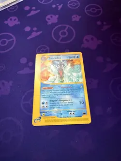 2003 Pokemon Skyridge Gyarados 11/144 Rare Non Holo e-Reader WOTC Played - Image 2