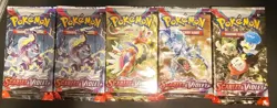 Scarlet And Violet Base Pokemon Booster (5) Packs - Image 1