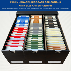 MTG Card Dividers for Storage Boxes, MTG Deck Box Dividers, Trading Card Divider - Image 5