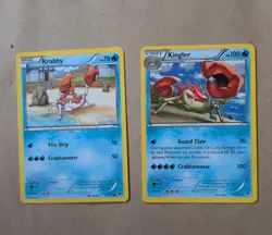 Kingler & Krabby 14/119 XY - Phantom Forces Pokemon Card TCG bundle - Image 1